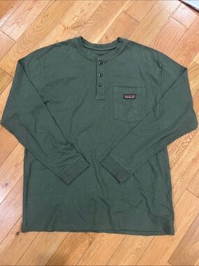 Patagonia Men’s Long-Sleeve Henley Shirt - Olive